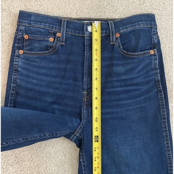 RE / Done‎ NWT 90s High Rise Loose Jeans in Deep Faded Blue Women's Size 26 NEW - Picture 10 of 12